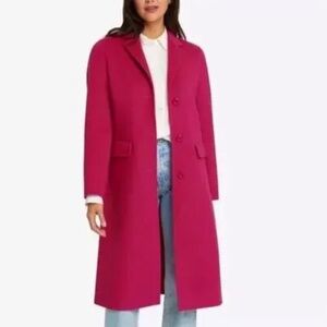 Draper James Woods Coat in Pink Sz Lg.